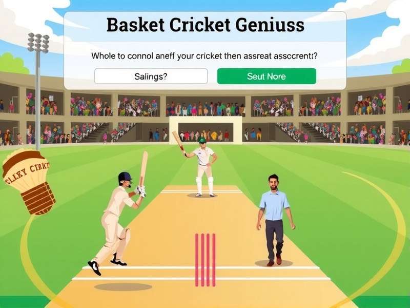 Basket Cricket Genius FAQ section with illustration of common questions